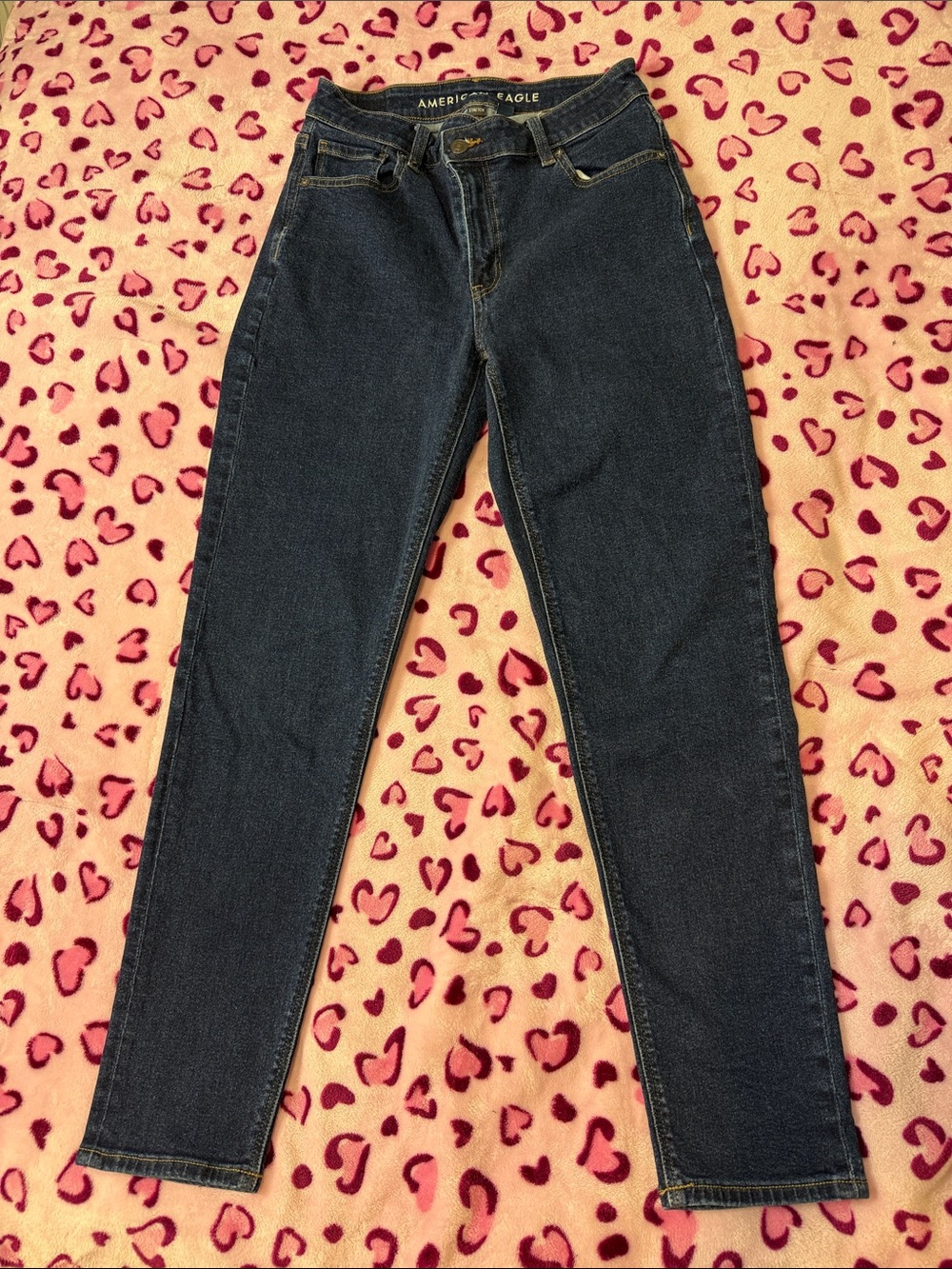 American Eagle Outfitters Dark Blue Mom Jeans